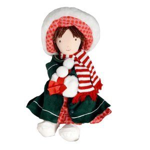 Holly Hobbie Her Holiday Best Cloth Doll 20” 2006 American Greetings Christmas
